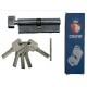 Butuc usa / cilindru cu buton CROW, 90mm (35x10x45), 5 chei cu amprenta