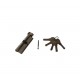 Butuc usa / cilindru cu buton CROW, 90mm (35x10x45), 5 chei cu amprenta
