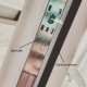 Set balama de mijloc Vorne, reglabila, usa termopan din PVC, sarcina 100kg, falt profil 13mm