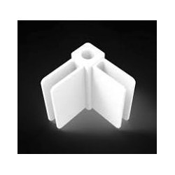 Coltar 40 x 20 pentru profil rectangular Aluminiu Alb