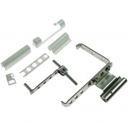 Balama inferioara pentru ferestre, dreapta, alb, 145 x 160 x 30 mm, maxim 130 kg