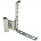 Balama inferioara pentru ferestre, stanga, alb, 145 x 160 x 30 mm, maxim 130 kg