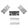 Balama tip fluture, pentru usi, aliaj metalic, 100 x 47 x 2.3 mm, set 3 bucati