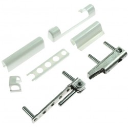 Balama inferioara pentru ferestre, alb, 85 x 65 x 15 mm, maxim 130 kg