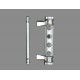 Set balama superioara falt 13mm pentru simpla deschidere Vorne