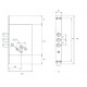 Broasca suplimentara usa metalica, Best Imperial, cu 3 bolturi, 115x105x28mm
