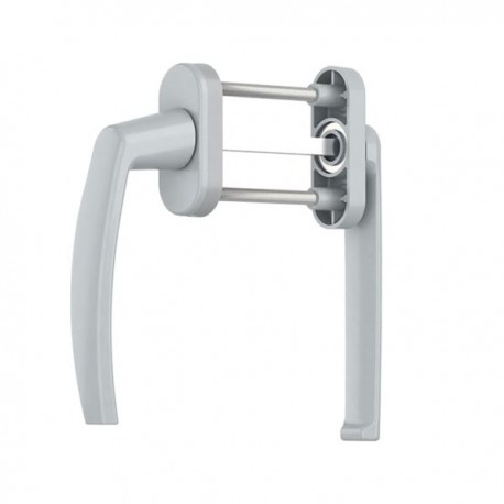 Maner dublu, Medos, model Victory, usa balcon, exterior plat, argintiu