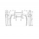 Maner dublu, Medos, model Victory, usa balcon, bronz F4
