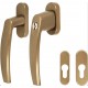 Maner usa de balcon simetric  Victory cu cheie + rozeta pentru cilindru culoare Bronz