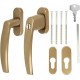 Maner usa de balcon simetric  Victory cu cheie + rozeta pentru cilindru culoare Bronz