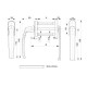 Maner dublu, Medos, model Victory, usa balcon, exterior plat, bronz