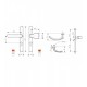 Maner usa de exterior cu sild si buton exterior cu arc culoare Bronz, 85 x 32 mm Jowisz material aluminiu