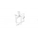 Tabachera pentru snur / panglica rulouri exterioare aluminiu, universal, alb