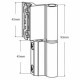 Set 2 balamale rapide 45 mm Skala, pentru ușă sau fereastră termopan din aluminiu, argintiu