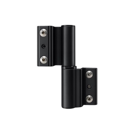 Set 2 balamale rapide 55 mm Skala, pentru ușă termopan de trafic din aluminiu, negru