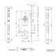 Broască Kale 152R 40/85 mm – uși PVC, aluminiu și lemn | interax 85 mm