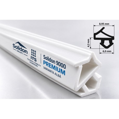 Garnitură Etanșare Termopan Solidon 9000 Premium Albă, Cauciuc EPDM pentru Profile PVC – Pachet 20m
