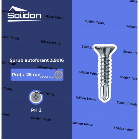 Surub autoforant 3,9x16