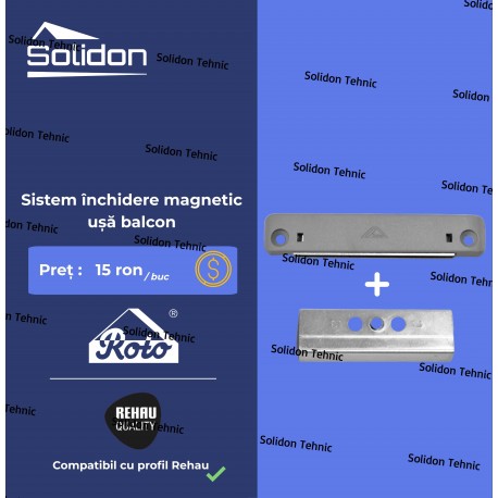 Sistem inchidere magnetic usa balcon Roto (Rehau)